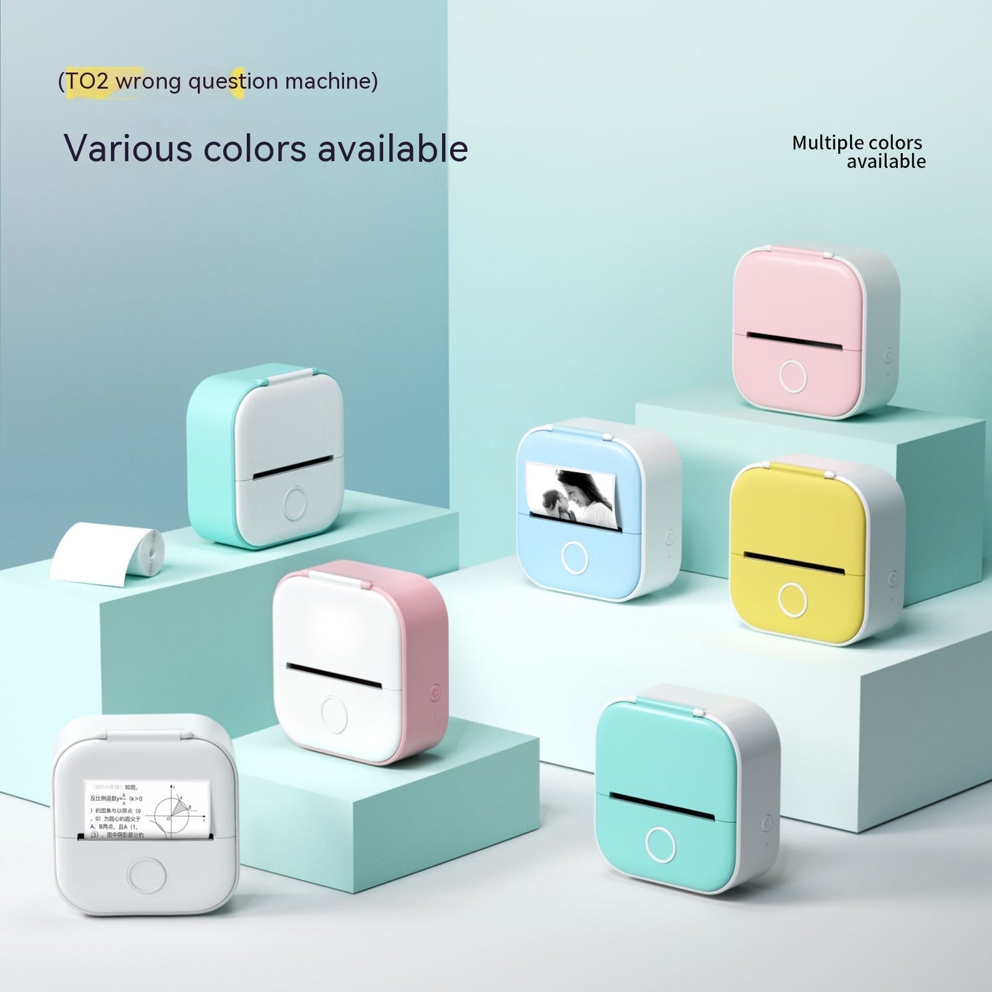 Portable Mini Thermal Label. Bluetooth-compatible Mini Label Printer.
